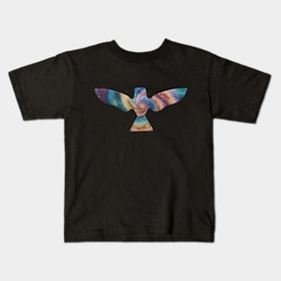 Trippy galaxy bird Kids T-Shirt